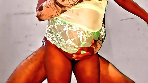 Indian teen in sexy clothes shows her shaved pussy