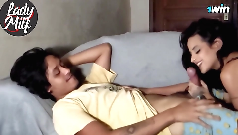 Indian brunette gets a blowjob and fucked hard in hd