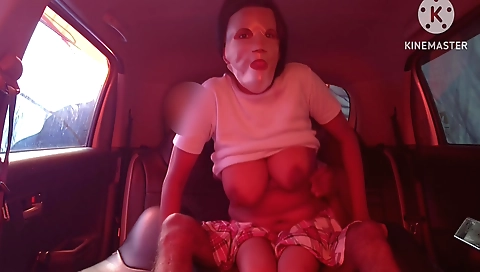 Indian busty teen 18+ fucks with her boyfriend outdoors