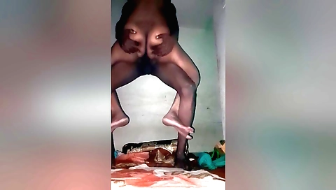 Indian brunette getting fucked by her guy on the bed