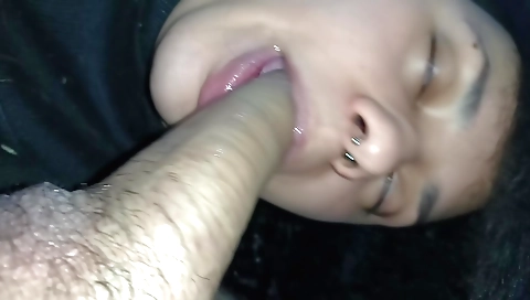 Indian brunette with round ass and small tits deepthroat